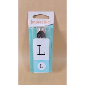 ImpressArt Metal Stamp Uppercase Letter L Typewriter Font Jewelry Making Tool